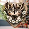 2D Flat Wooden Hanging Decorative Signs, Family Wall or Door Decoration, Garden Decoration, Housewarming Gifts for Friends