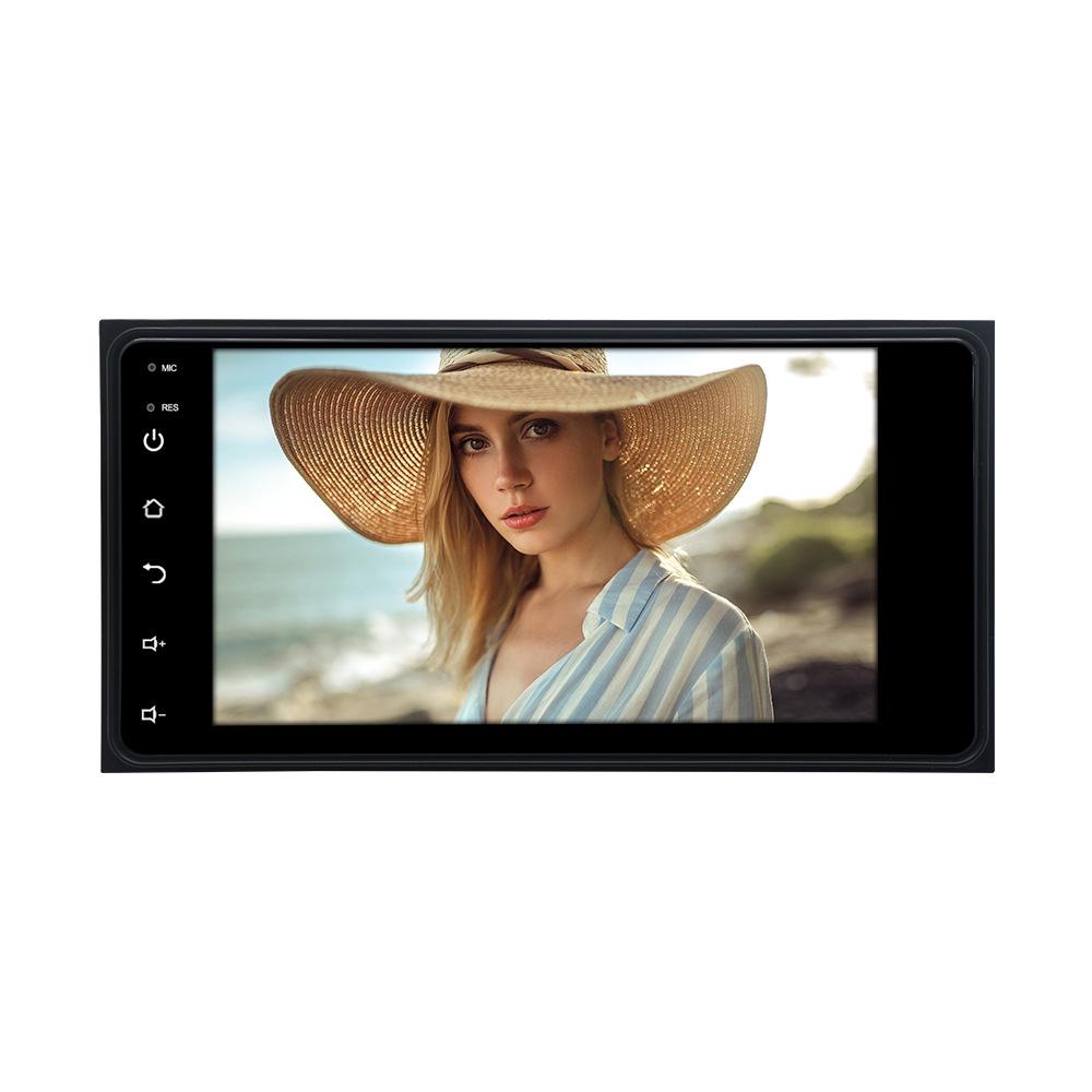 7-дюймовый универсальный Android GPS с камерой заднего вида и экраном из закаленного стекла 2.5D для Corolla