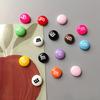 10 шт. симпатичных пластиковых круглых магнитов на холодильник с мини-бобами, набор магнитов на холодильник из смолы с мультяшным дизайном