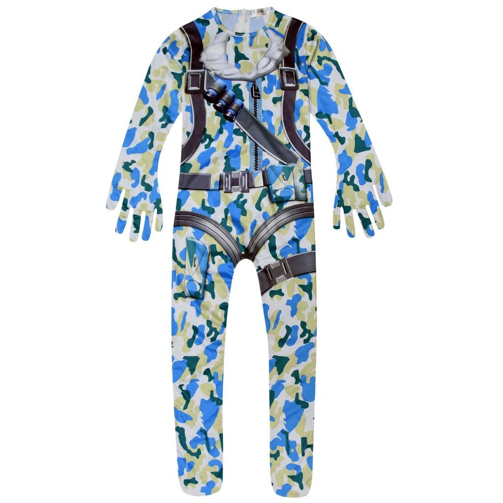 Christmas Halloween Fortnite Dj Cosplay One-piece Costume For Children
