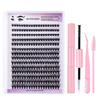 Wispy DIY Lash Extension Kit Natural Look Individual Lashes Kit False Eyelashes  for Beginners