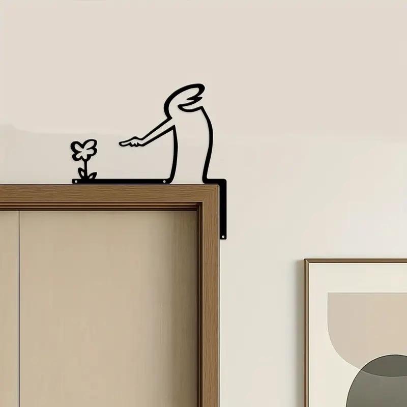 Металлический Настенный Декор Кованый Железный Знак Домашний Интерьер Дверной Проем Искусство Подвесная Картина Декор Комнаты Счастливый Кот Домашнее Украшение