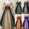 Cosplay Costume Medieval Color Retro Self-fitting Skirt Fly Sleeve Skirt Large Skirt One-shoulder Dress Female Cosp