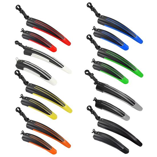 2 шт. Крылья для велосипеда Регулируемые передние и задние крылья Универсальные брызговики для велосипеда Аксессуары для горного шоссейного велосипеда