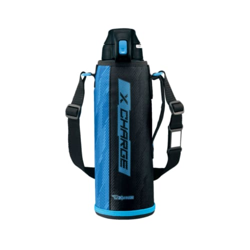 ZOJIRUSHI Zojirushi Water Bottle Direct Drinking Sports Type Stainless Steel Cool Bottle 1.5L Blue Stripe SD-FB15-AJ
