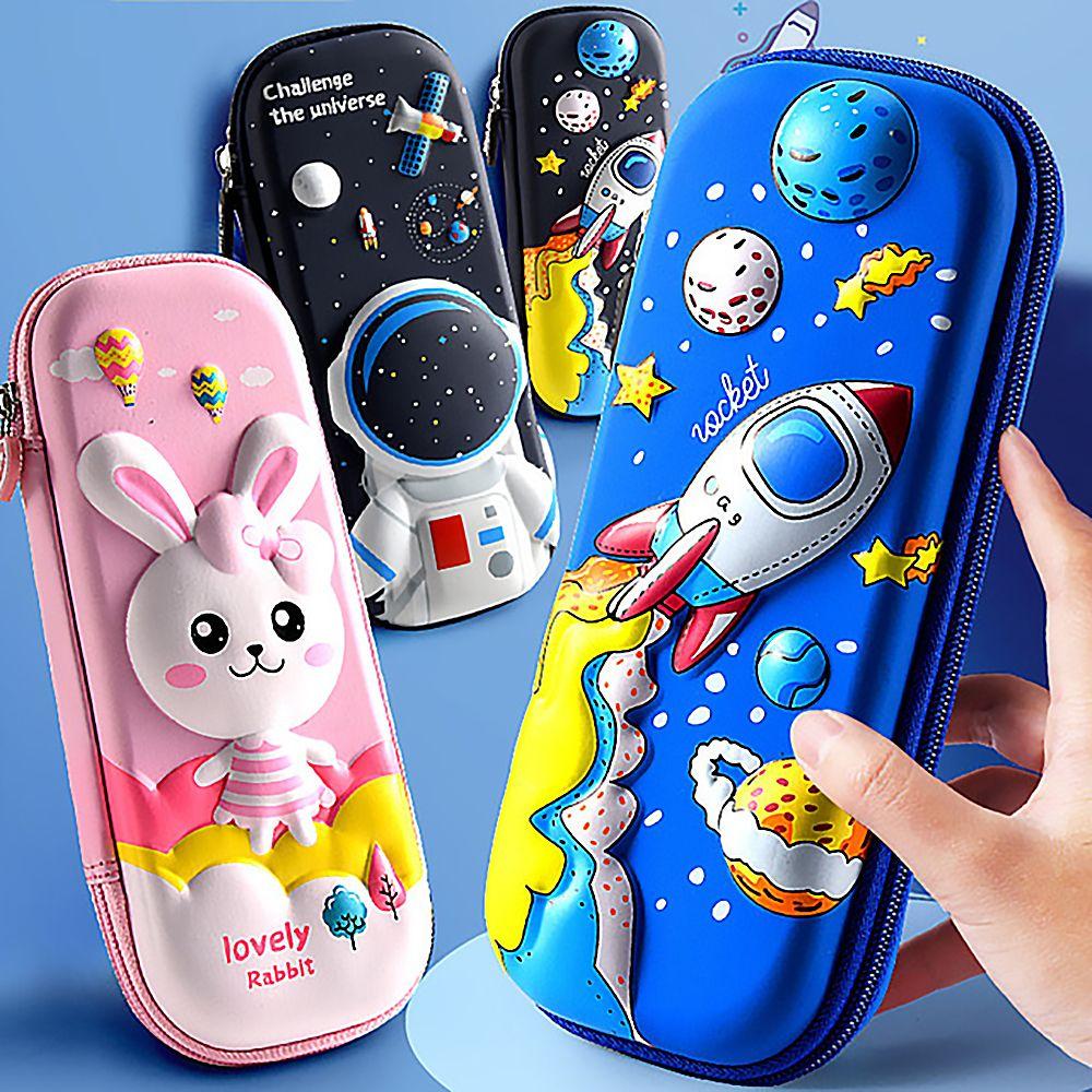 Pen Holder Stress Relief Squeeze Toy Pen Bag Push Bubble Cartoon 3D Pencil Case Fidget Toys