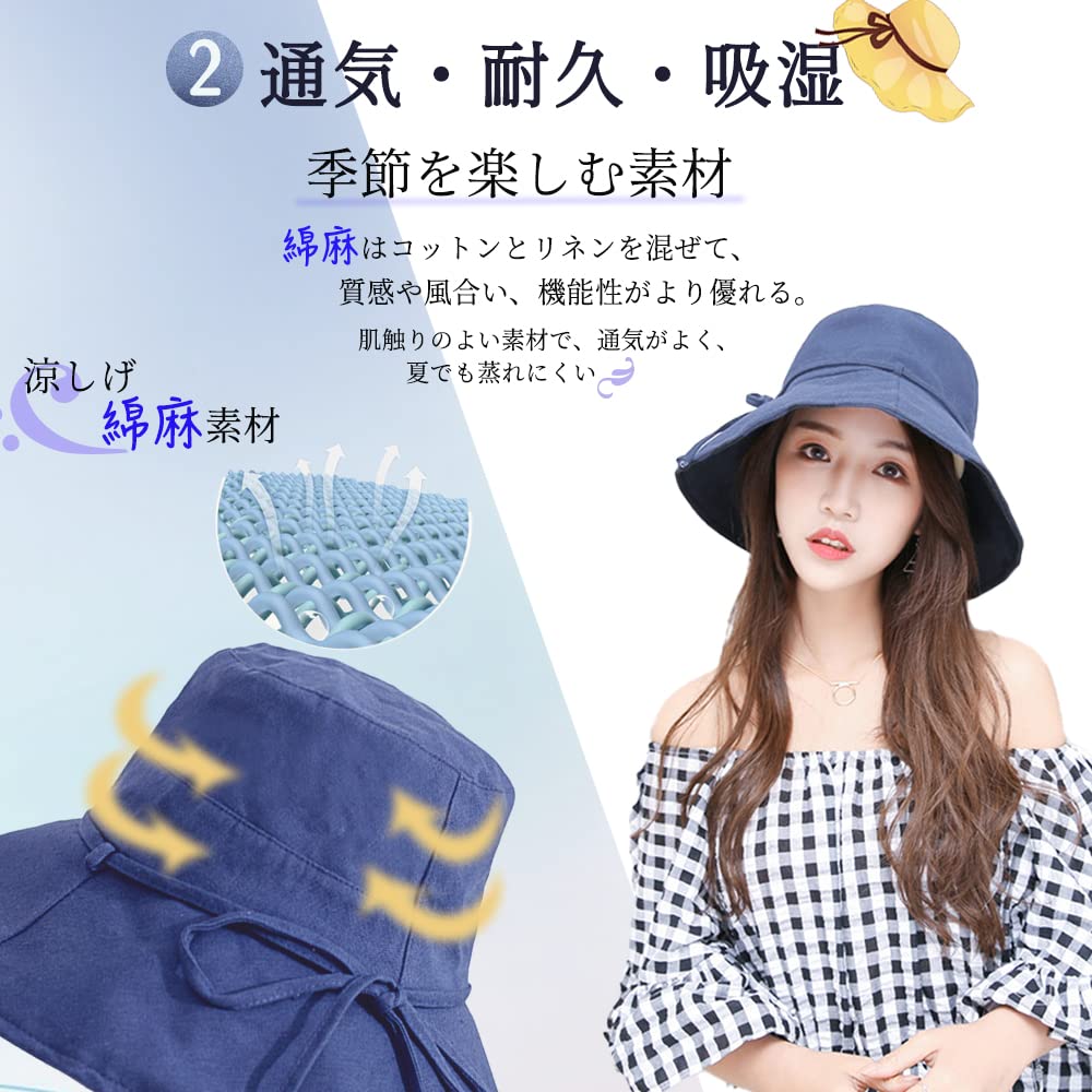 Шляпа с защитой от УФ-лучей для широкого УФ-солнца Регулируемая защита от солнца Легко регулируемая Летняя [Alicret] Женщины, Поля, Защита, Шляпа, Липучка, Женская шляпа, Защита,