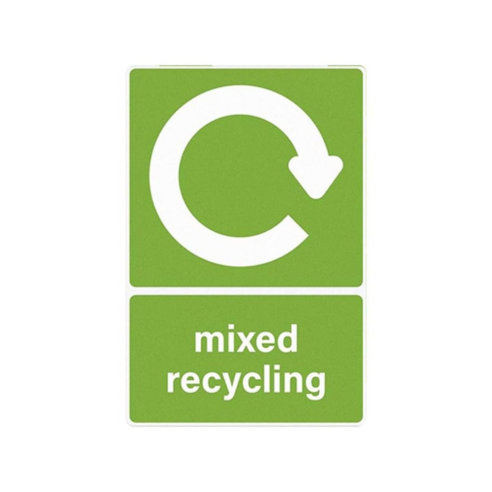 10PCS Environment Friendly Recycle Sticker Weatherproof Recycle Bin Stickers Recycle Decals  Outdoor