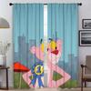 Розовая пантера Элегантные шторы для комнаты, перегородка для камеры, занавеска для комнаты, 2 панели, украшения на Хэллоуин, оттенки, гостиная, ребенок