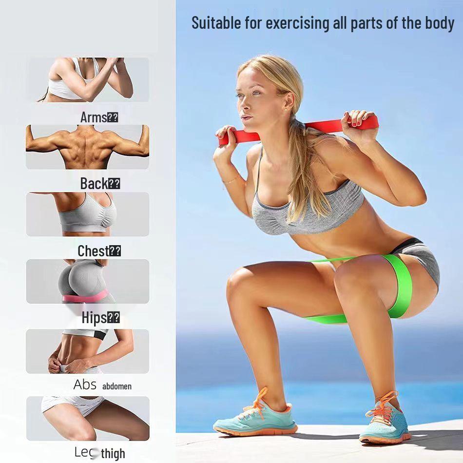 Эластичная лента для йоги для фитнеса и тренировок ягодиц