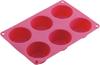 CASUAL PRODUCT Surir Nouveau Muffin 6 Pieces Pink Silicone Rubber Baking Mold Cake Mold Sweets Making Baked Goods Cupcakes Kitchen Tools
