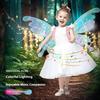 Glowing Butterfly Wings Little Girl Back Decoration Elf Angel Wings Electric Automatic Children's and Girls Toys with Lights