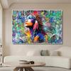 Colorful Graffiti Indian Women Oil Painting Wall Indian Girl Art Portrait Living Room Home Decoration