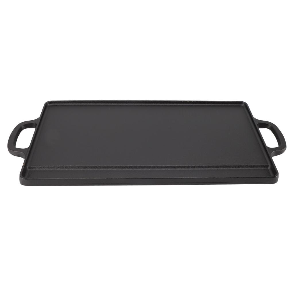 Griddle Plate Double Sided Iron Fast Even Heating Reversible Grill Plate for Outdoor Camping Gas