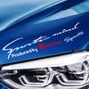 'Sports Mind' Car Light Eyebrow Sticker Hood PVC Reflective Logo For Skoda Octavia Fabia Rapid VII Yeti Enyaq Kodiaq Karoq Scala kyvc74