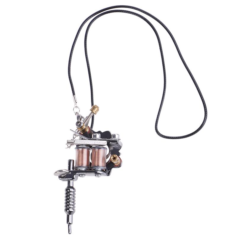 1X Мини-тату-машинка, брелок для ключей в стиле панк, подвесное украшение