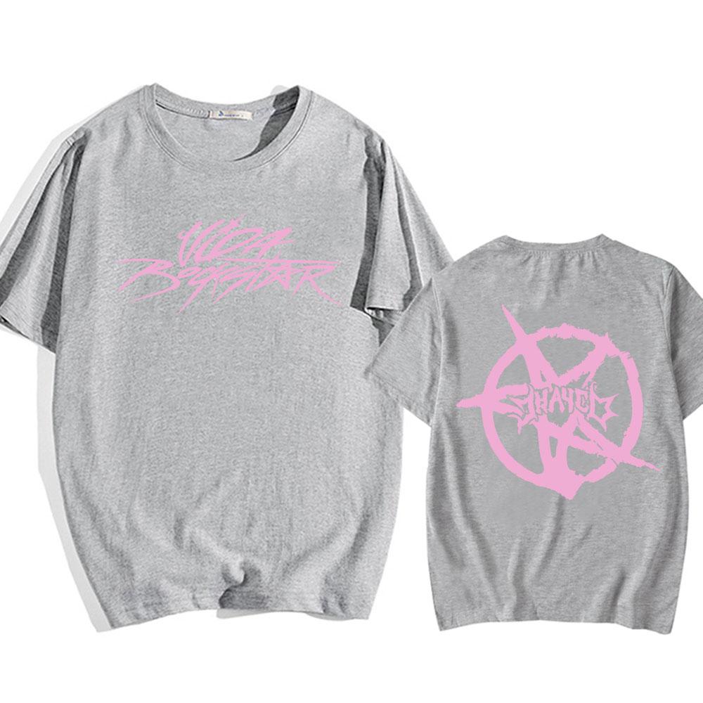 Футболка Jhayco VIDA ROCKSTAR с круглым вырезом, повседневная мужская/женская, летняя, высококачественная, мягкая, хлопковая футболка