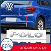 Для VW Volkswagen Jetta MK5 Golf 1 шт. 3D ABS POLO Автомобильный буквенный значок Задний багажник Наклейки значок стикер Декаль стайлинг авто Аксессуары