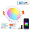 Tuya WiFi ZigBee светодиодный светильник 5 Вт 7 Вт 10 Вт 15 Вт RGB умный потолочный светильник AC85-265V с регулировкой яркости и пультом дистанционного управления для спальни