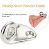 Крюк для крыла лодки, вешалка для крыла из нержавеющей стали 316, прочная пружинная защелка, крючок для веревки, морская лодка, пальто, шляпа, фурнитура, аксессуары с винтами