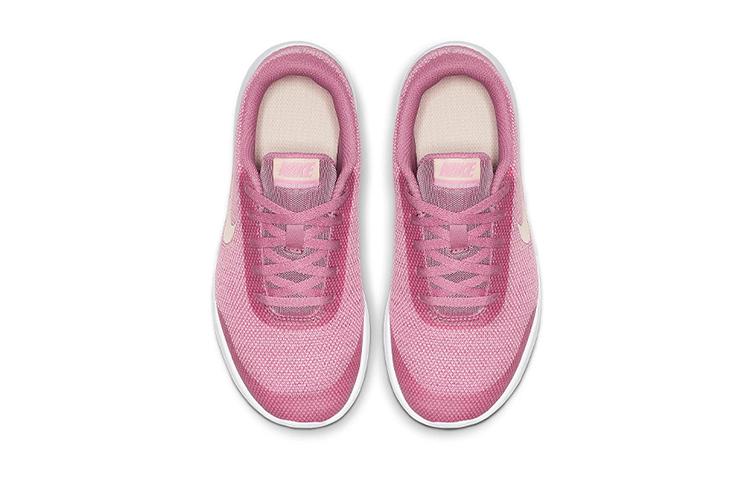 Nike Flex Experience RN 7 Амортизация Устойчивость к истиранию Дышащие Низкие Детские Беговые Кроссовки Розовый Белый Подростки 943287-601