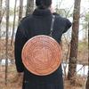 Nordic Rampage Wooden Small Round Shield Handmade Functional Woodcut Costume Reenactment Norse Viking Warrior Crest Shield