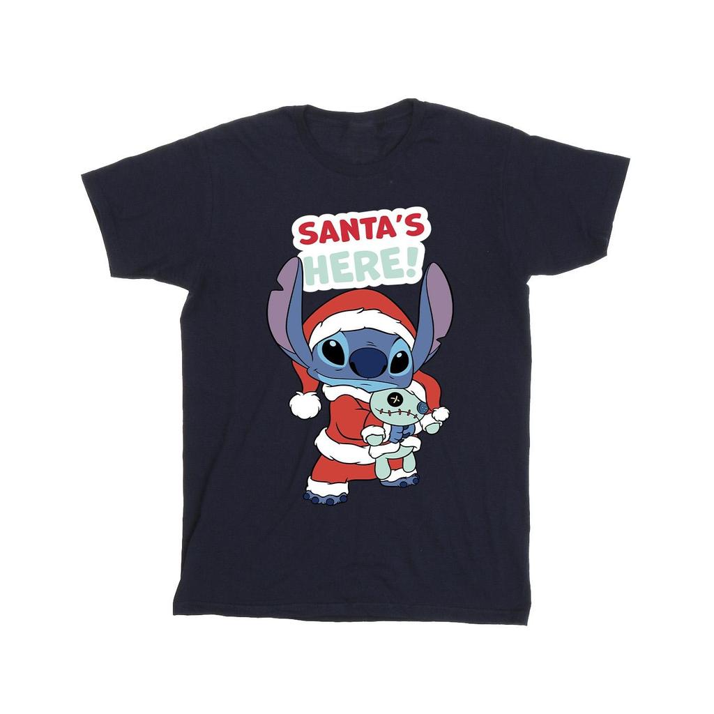 Disney Mens Lilo & Stitch Santa´s Here T-Shirt