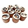 6 Pieces Wooden Stamps, Creative Handmade Crafts, Open Imagination Scrapbook Stamp Toy,