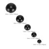 500pcs DIY Artificial Animal Eyes Black Flat Bottom Domed Sewing Crafting Buttons for Doll Kid Toys AccessoriesType 2