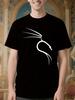 Графическая футболка Kali Linux - Черная с белым Kali Linux C...