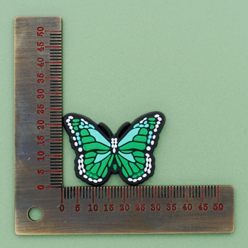 Пряжки для украшения обуви в виде бабочек и цветов для садовых клогов