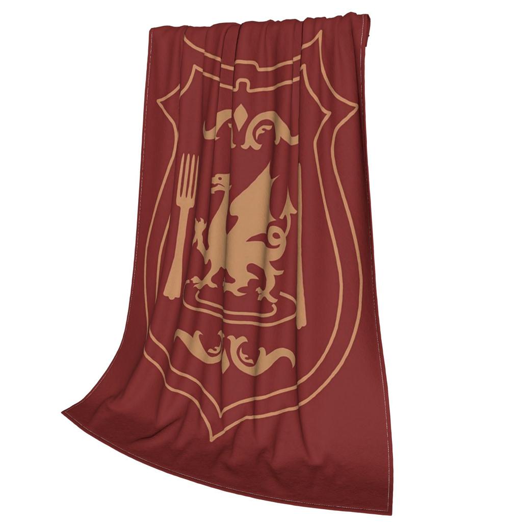 Логотип Подземелья (Идеальная версия) Dungeon Meshi Повседневная футболка Плед Мягкий теплый фланелевый плед Плюшевый для кровати Пикника Путешествий Дома