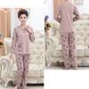 Spring and Autumn Ladies Women's Pullover Pajamas Loose and Comfortable High-quality Middle-aged Cotton Long-sleeved Trousers Home Set