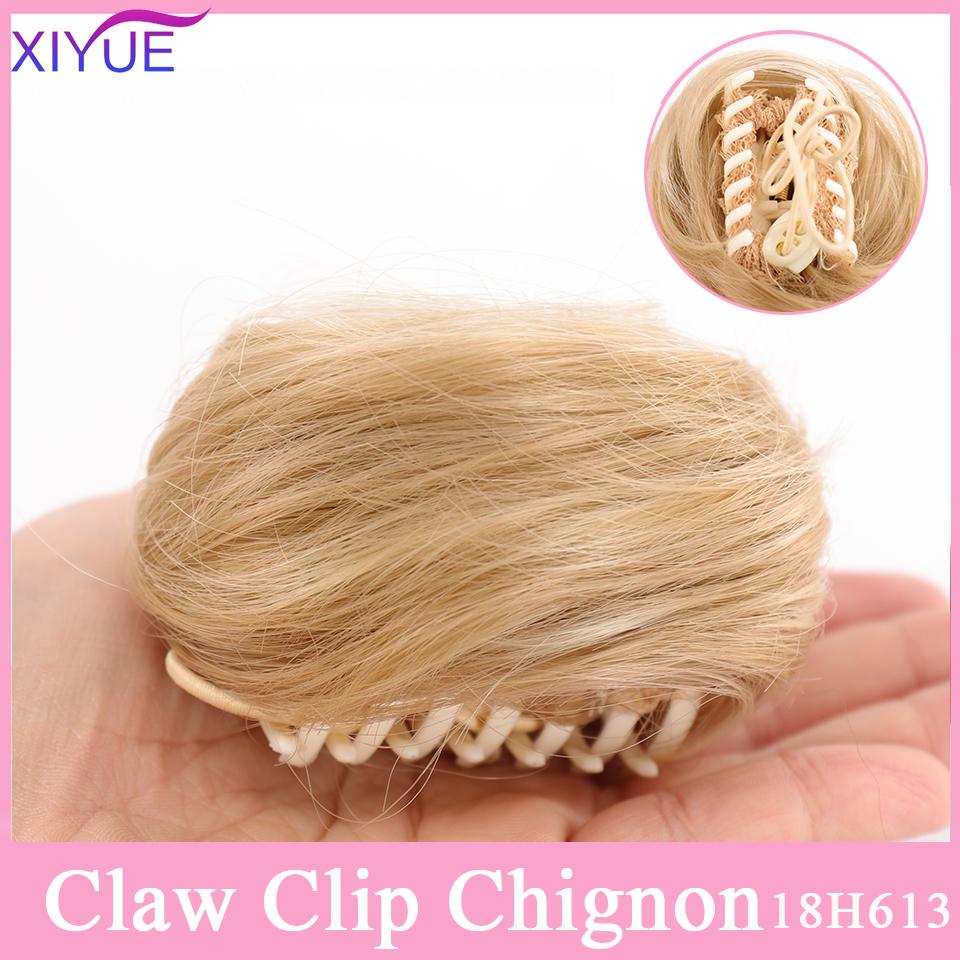Накладные волосы на зажиме для когтей, синтетические высокотемпературные волокна, шиньон, искусственные волосы, омбре, волосы в виде когтей, грязные булочки, прическа, коготь