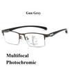 Photochromic Multifocal Reading Glasses with Both Near and Far Functions, Intelligent Zoom, and Anti Blue Light Glasses