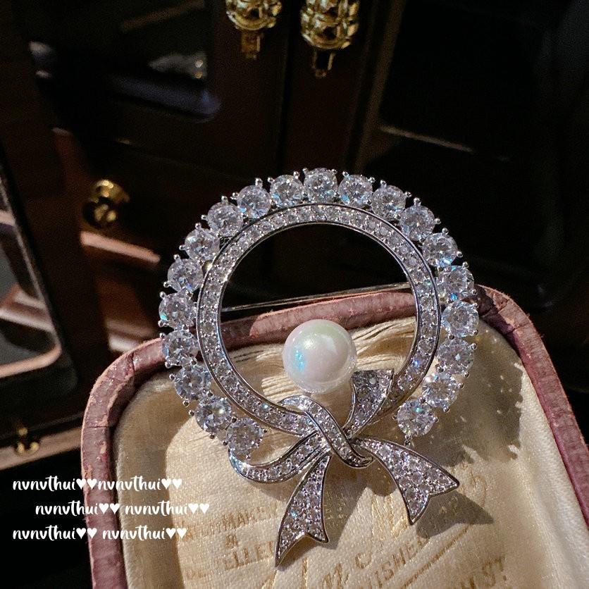 Брошь-заколка «Секретное царство», яркая бабочка, летающий драгоценный камень, «Галактическая яркость», покрытие 18 карат золотом, брошь-венок с бантом и цирконами