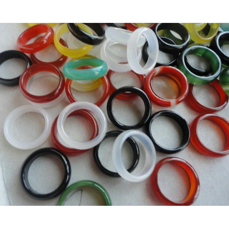 Унисекс, 1 шт., ювелирные изделия из натурального драгоценного камня, защита от радиации, ретро кольцо с агатом и драгоценным камнем