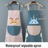 Korean Style Kitchen Waist Apron - Household & Catering Use with Free Shipping