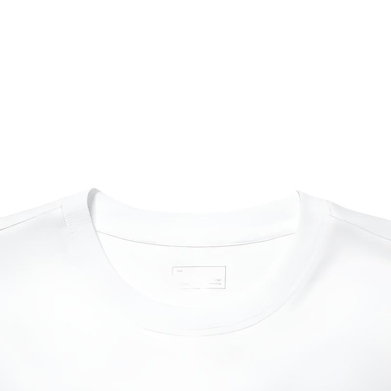 Li Ning Logo Print Simple Skin-Friendly Comfortable Versatile Round Neck Pullover Short Sleeve T-Shirt Casual Sports Set YHSV371-2+AKST593-7