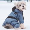 Осень и зима новая одежда для домашних питомцев, собак, одежда для щенков, тедди, чем медведь, уличная четырехлапая одежда с хлопковой подкладкой, теплая одежда с хлопковой подкладкой, толстовка с капюшоном