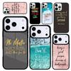 Чехол Case для iPhone 17 Air 16 Pro Max 15 Plus 11 13 Mini 14 12 Задняя крышка телефона Известная мотивирующая цитата о жизни