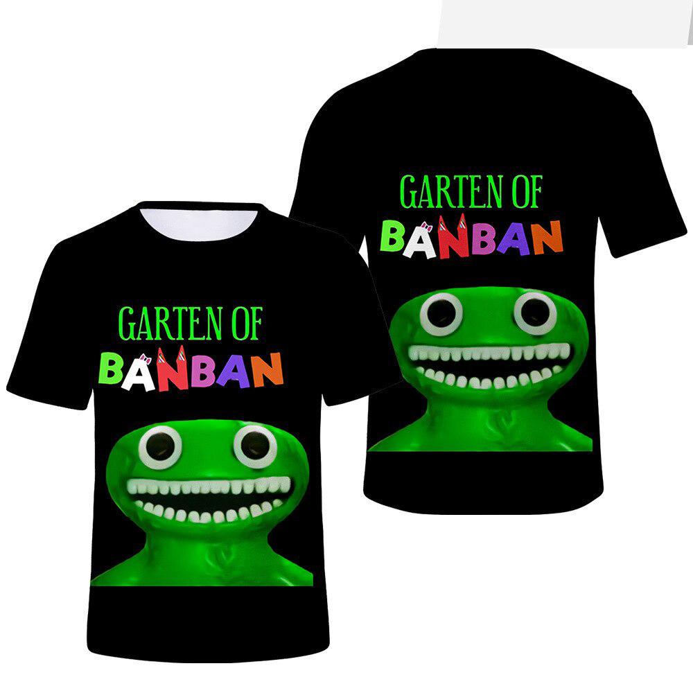 Garten of Banban T-Shirts Cartoon Horror Game 3D Print Boys Girls Fashion Oversized Short Sleeve T Shirt Kids Tees Tops Clothing