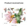 1pc Beautiful Lotus Butterfly Toilet Sticker Bathroom Toilet Cover Decorative Sticker Waterproof Self Adhesive