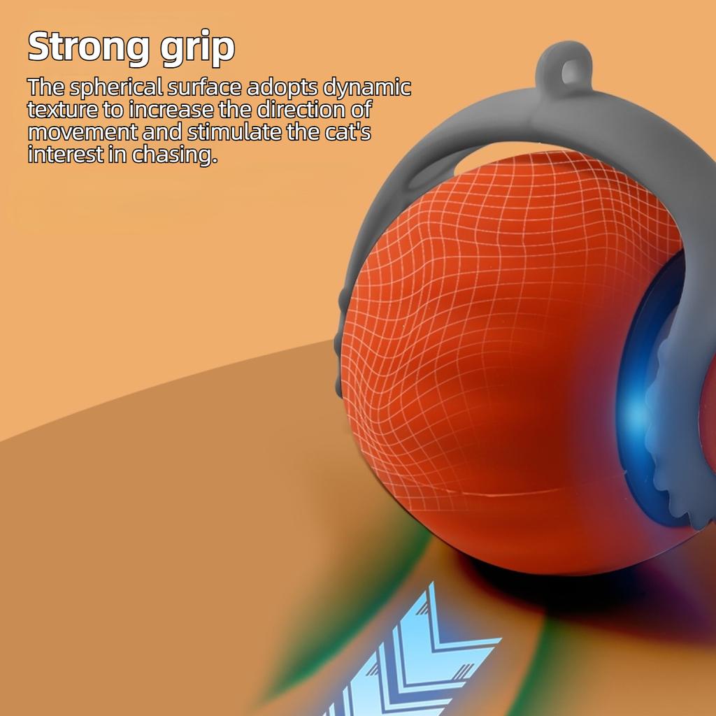 Интерактивные игрушки-мячи для кошек, автоматический катящийся мяч, искусственный хвост, перезаряжаемая умная электрическая игрушка для домашних животных, дразнилка для собак и кошек, дрессировка