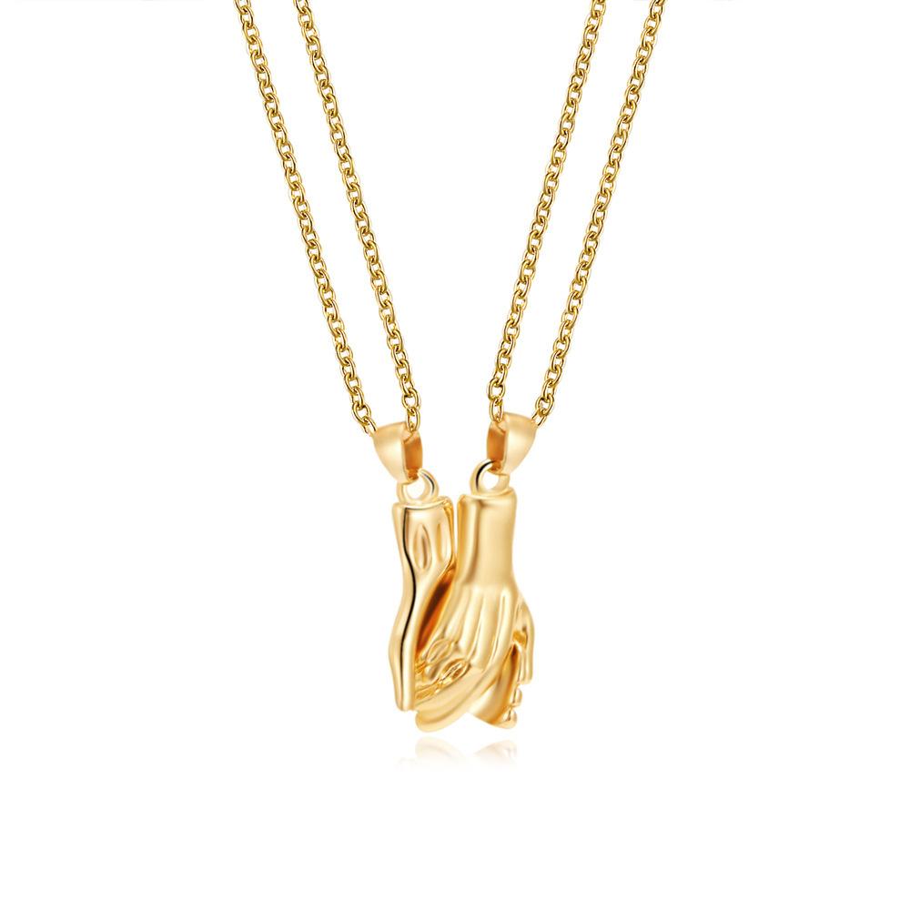 Я люблю тебя, лучшие друзья, парное ожерелье, ювелирные изделия, головоломка, BFF, ключ, замок, тайцзи, сердечки, подвески, ожерелья для женщин и мужчин, подарок, колье