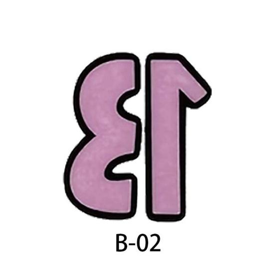 24Pcs Lucky Number 13 Temporary Tattoo Stickers Glittering Nightglow Hand Tattoos Idol Concert Rave Accessories for Fans Gift