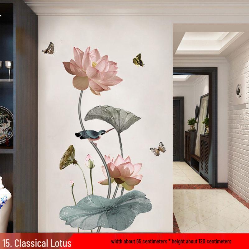 Самоклеящиеся настенные наклейки в китайском стиле для декора гостиной и спальни