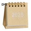 2025 Mini Desk Calendar Standing Flip Desktop Calendar Daily Scheduler for Planning Organizing Home School Office Table Decoration