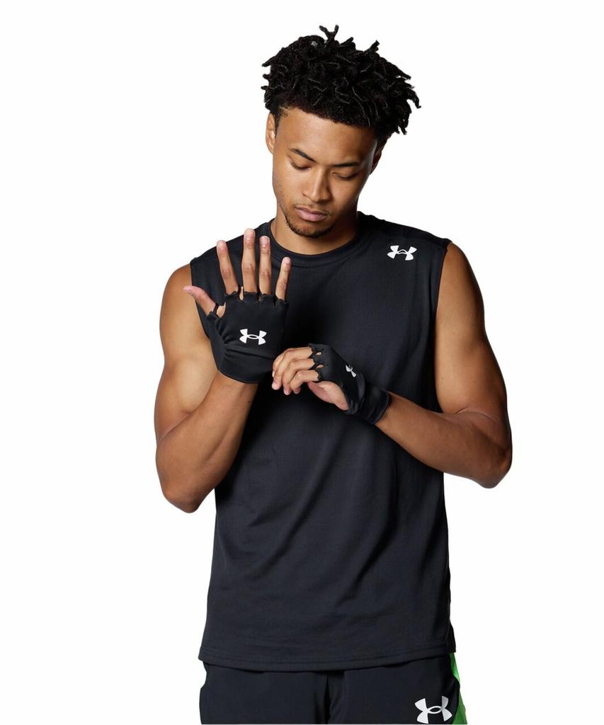 [Under Armor] UA Hand Warmer Black White LGXL