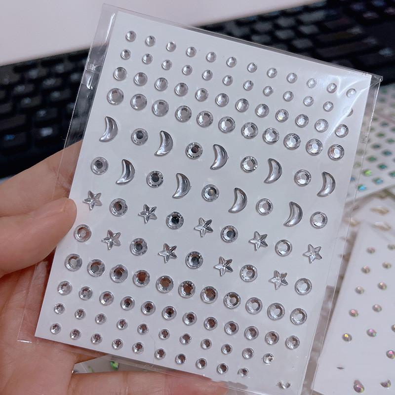 1 шт. одноразовые татуировки наклейки для лица ювелирные изделия Цвет Кристалл Алмаз DIY глаза лицо тело водостойкие украшения для макияжа стразы